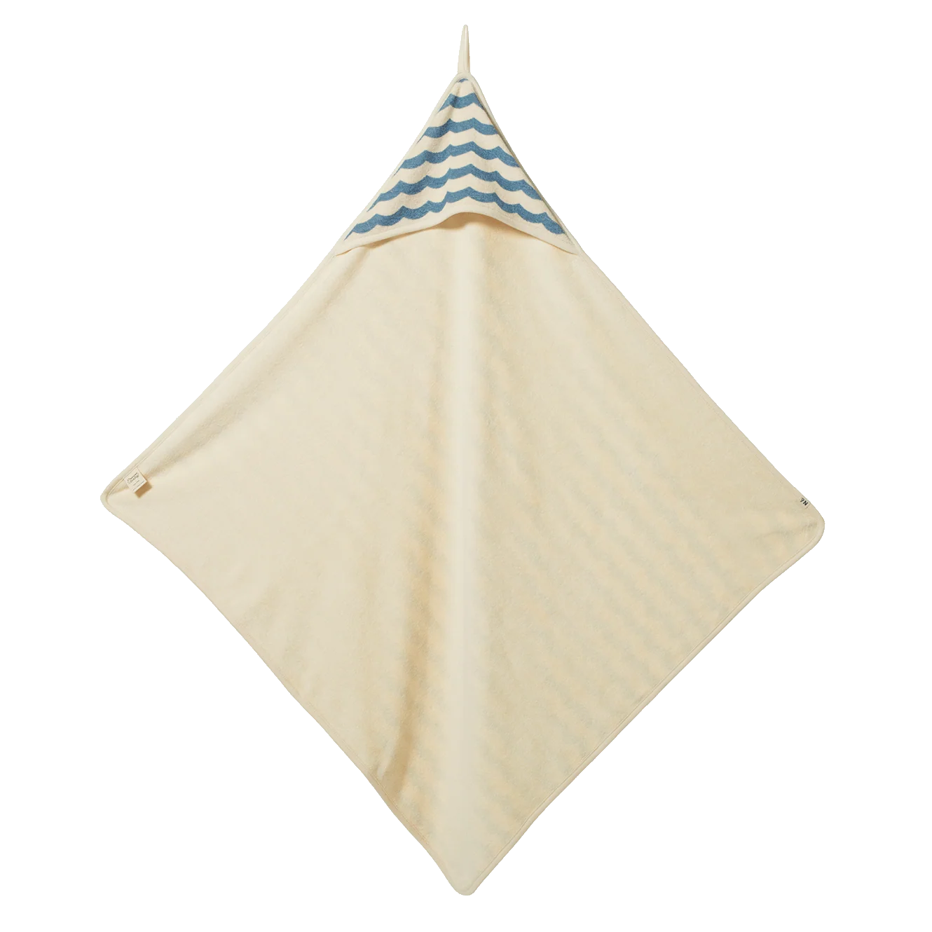 HOODED TOWEL - Waves Print - OS | Nature Baby