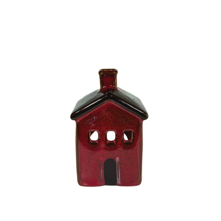 Crimson Crush Cottage Tealight House - Red 10cm | Stellar Haus