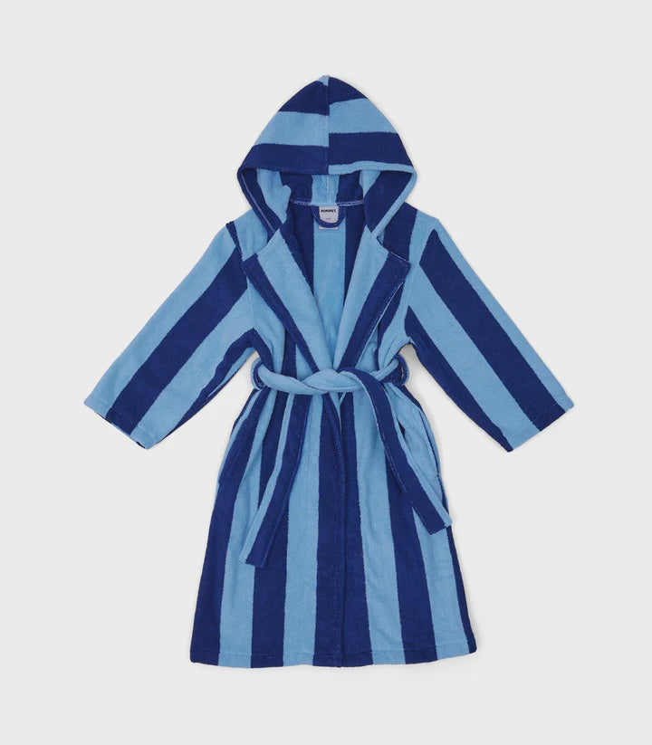 Kids Robe - Blueberry Stripes | Hommey