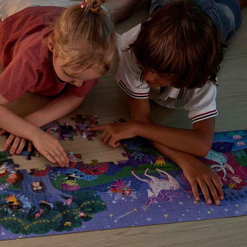 200pc Magic Forest Puzzle Glowing 1.5m | Hape