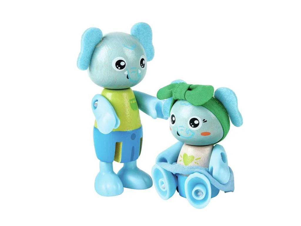 Green Planet Elephant Family | 	Hape