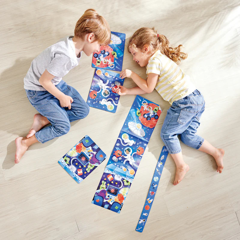 Intergalactic Puzzle and Story Telling - Space | 3-in-1 || Hape