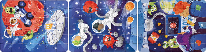 Intergalactic Puzzle and Story Telling - Space | 3-in-1 || Hape