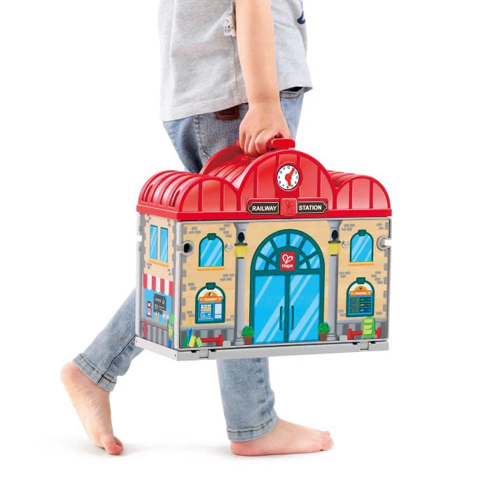 Portable Train Station Set | Hape