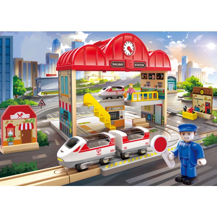 Portable Train Station Set | Hape