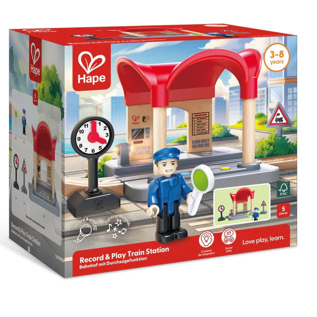 Record & Play Train Station | Hape