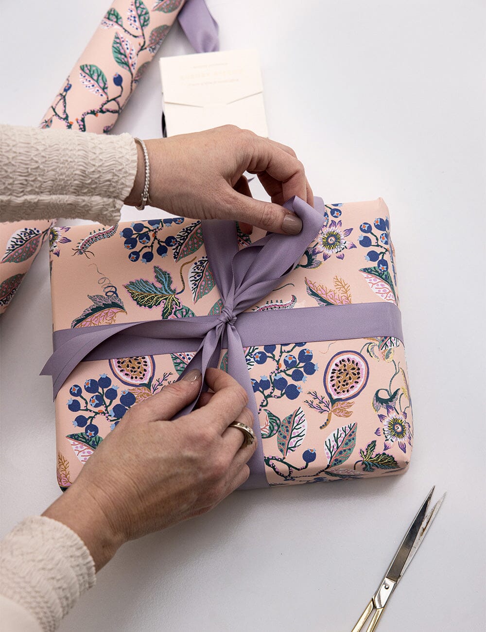 Gift Wrap Roll 3m - Huckleberry | Bespoke Letterpress