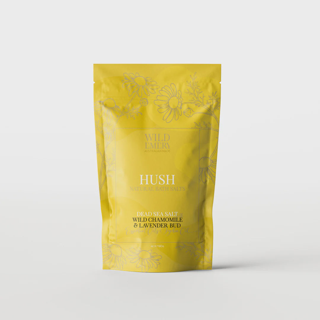 Natural Bath Salts - Hush - 180g | Wild Emery