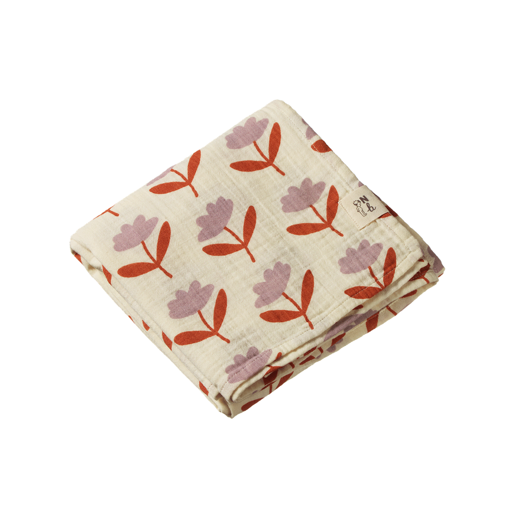 MUSLIN WRAP - Fleurette Print | Nature Baby