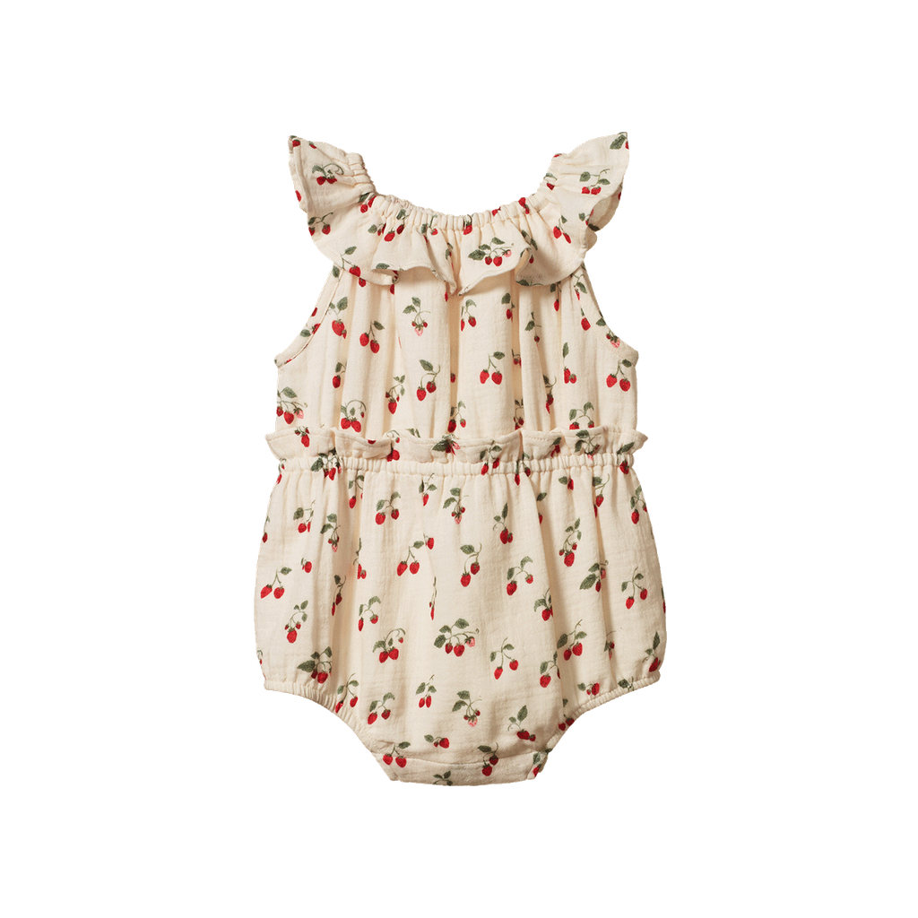 PLUM SUIT MUSLIN. Strawberry Blush | Nature Baby