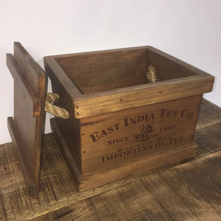 Box With Lid - Tea & Coffee | Blue Goose Imports