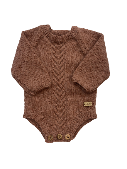 0-3M Blush Alpaca Romper | Ida & Ish