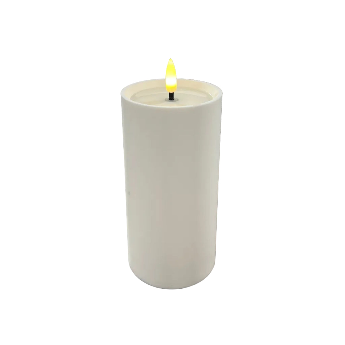 Outdoor Battery Candle - White Large | Stellar Haus
