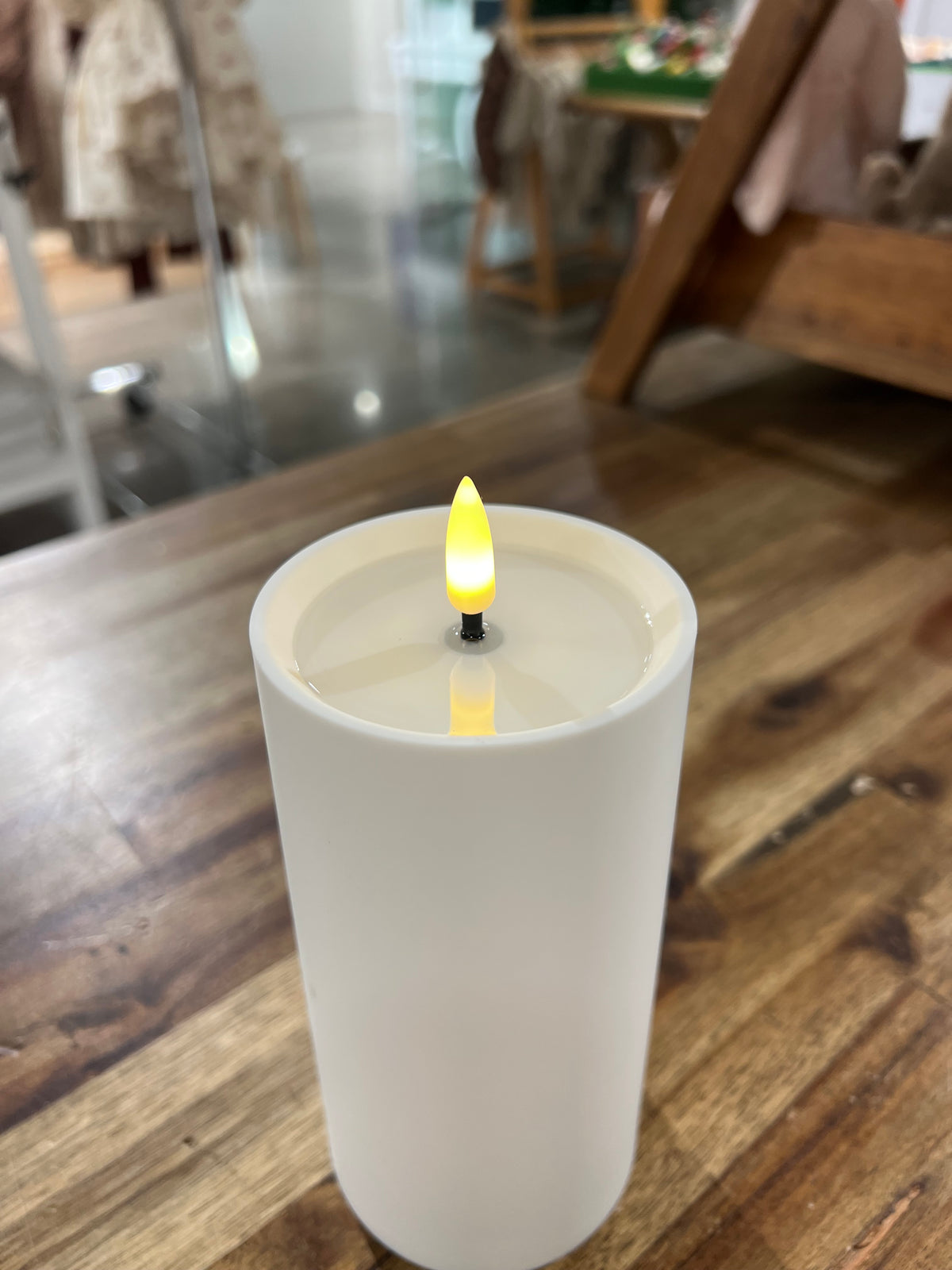 Outdoor Battery Candle - White Large | Stellar Haus