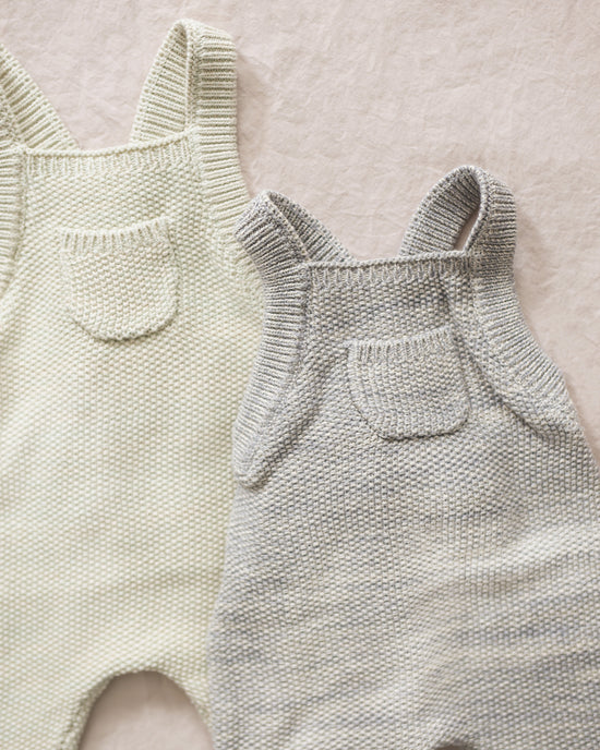 Knit Overall || Heathered Blue | Quincy Mae