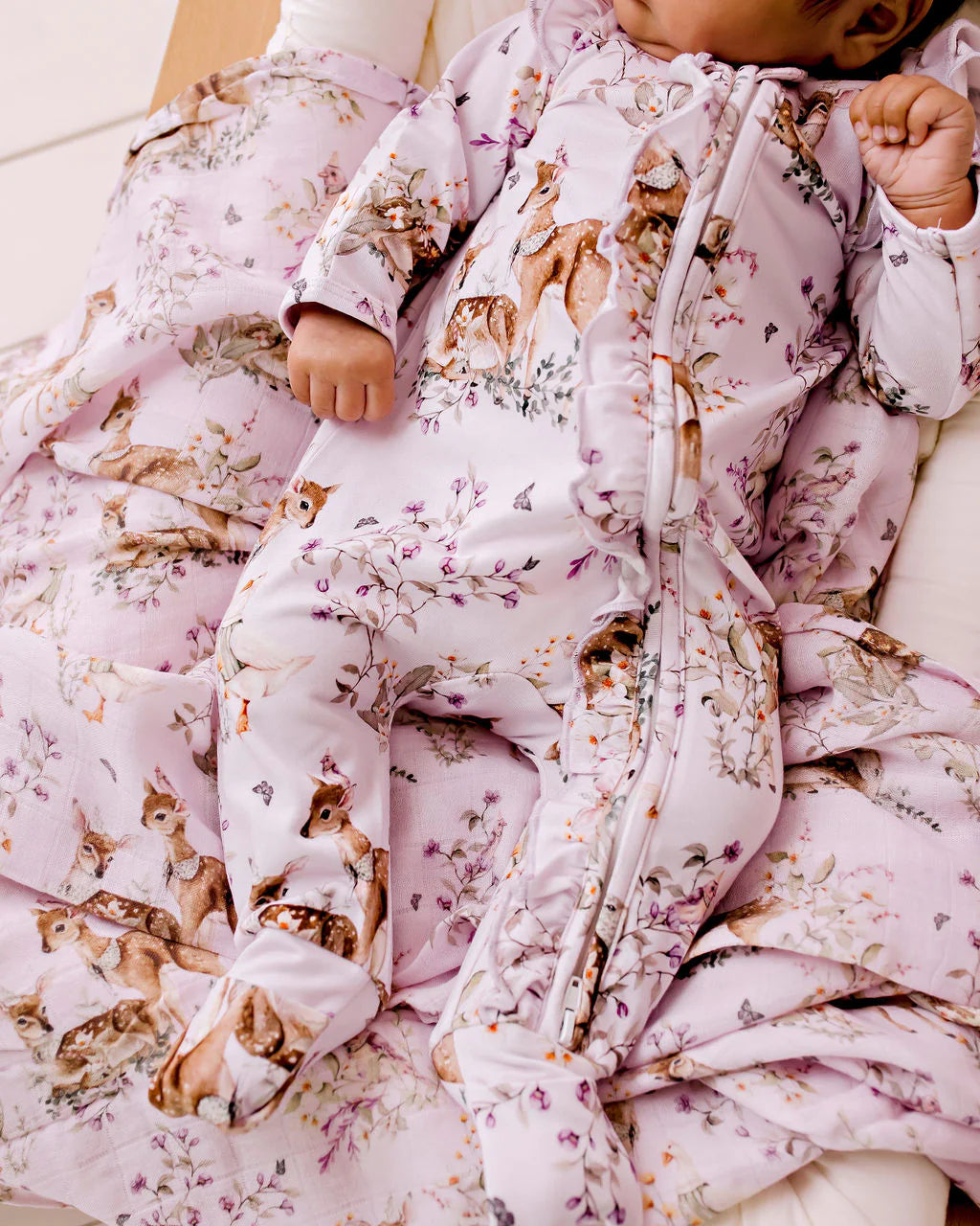 Bamboo Zipsuit - Enchanted Gardens | Confetti Kidz