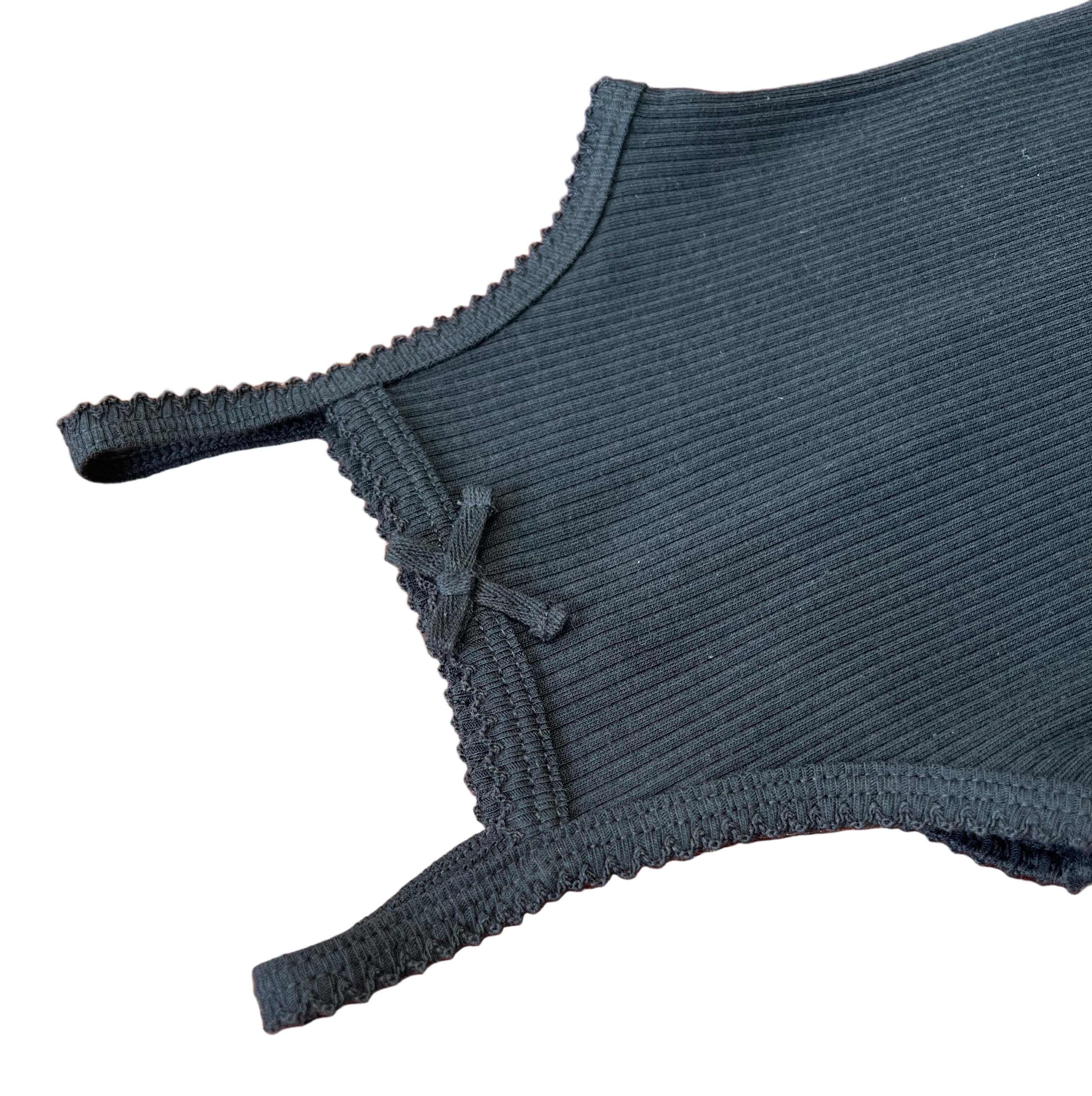 Organic Cotton Modal Singlet Bodysuit | Ebony | Jamie Kay