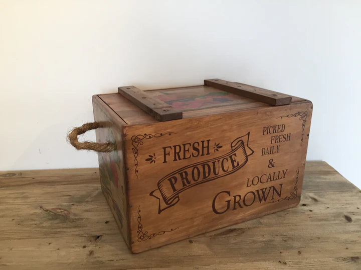 Vegetable Box with Lid | Blue Goose Imports