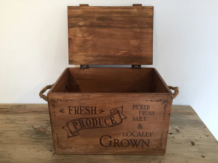 Vegetable Box with Lid | Blue Goose Imports