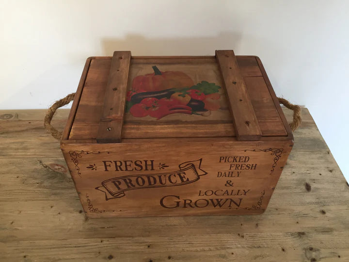 Vegetable Box with Lid | Blue Goose Imports