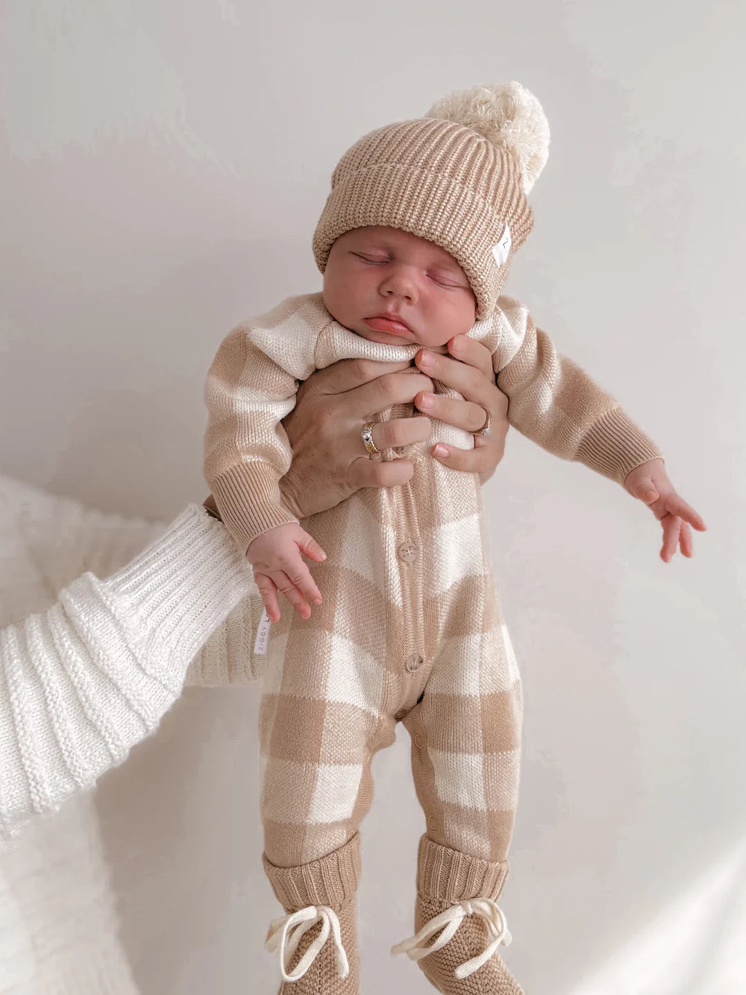 Classic Knit Romper - Gingham | Ziggy Lou