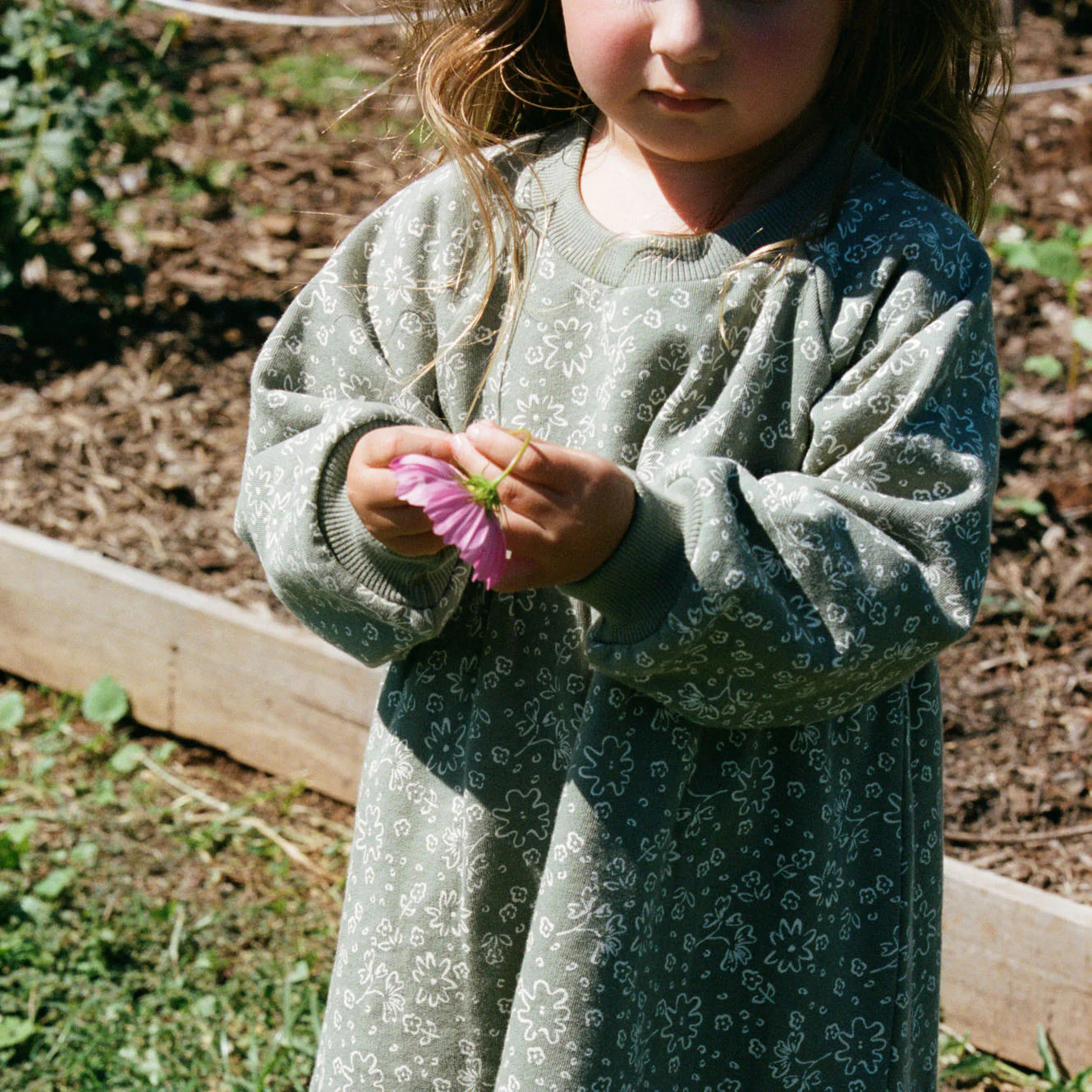 INES DRESS - Bloomsbury Nettle Print | Nature Baby