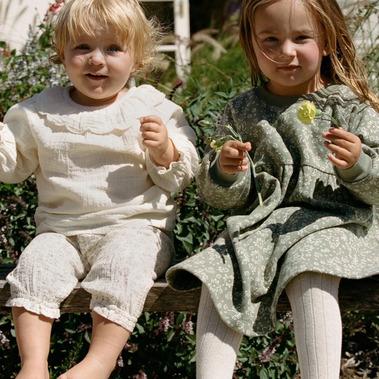 INES DRESS - Bloomsbury Nettle Print | Nature Baby