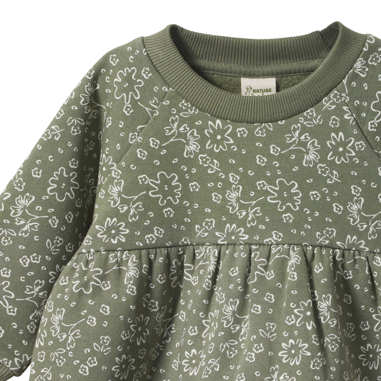 INES DRESS - Bloomsbury Nettle Print | Nature Baby