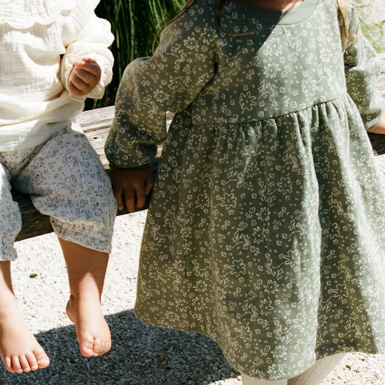 INES DRESS - Bloomsbury Nettle Print | Nature Baby