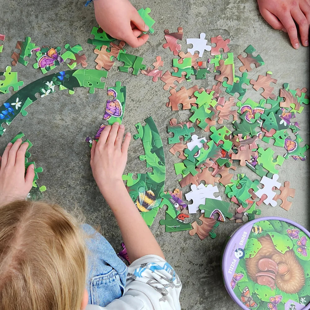 Puzzle - Kiwi Chick Nap - Round -  100 piece | Illustrated Publishing
