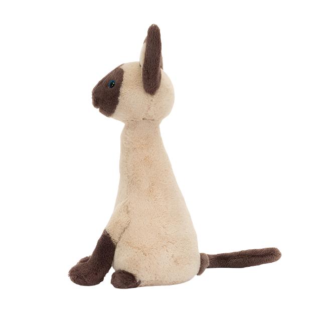 IRIS SIAMESE CAT BROWN 3X2X27CM  | Jellycat