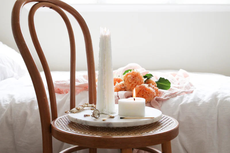 Pinot Blanc Heart (White) Candle | Living Light
