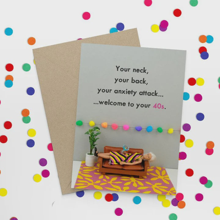 Card - Welcome to 40s | Bold & Bright