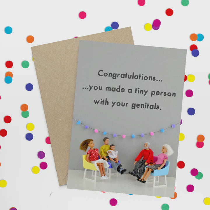 Card - Tiny Person With Your Genitals | Bold & Bright