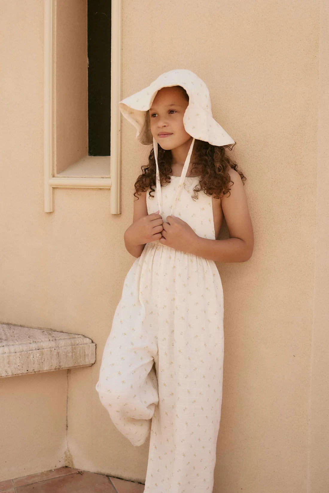 Organic Cotton Muslin Lana Jumpsuit - Vintage Ditsy | Jamie Kay