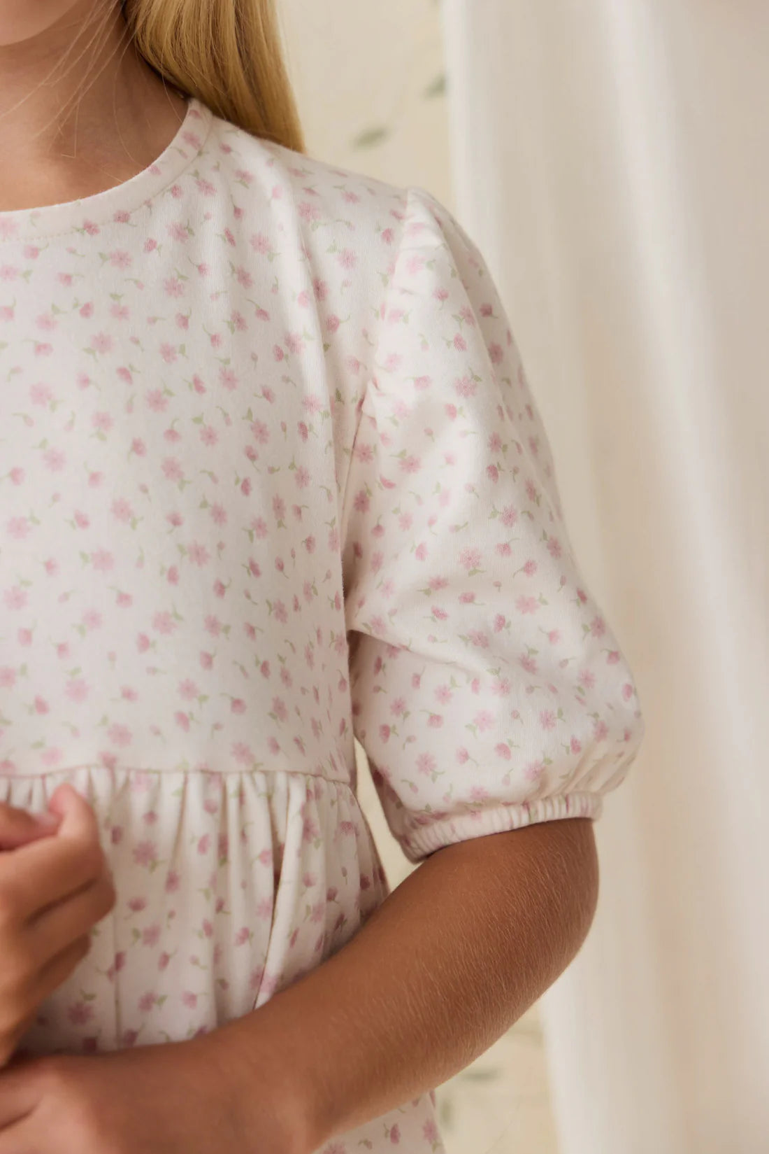 Organic Cotton Rosie Dress - Victoria Blush | Jamie Kay