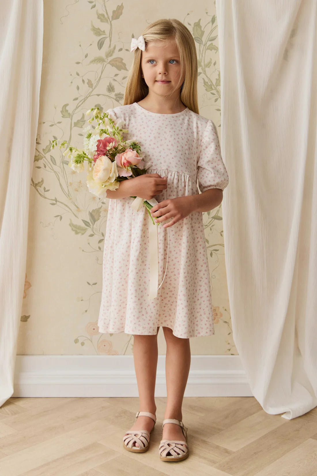 Organic Cotton Rosie Dress - Victoria Blush | Jamie Kay