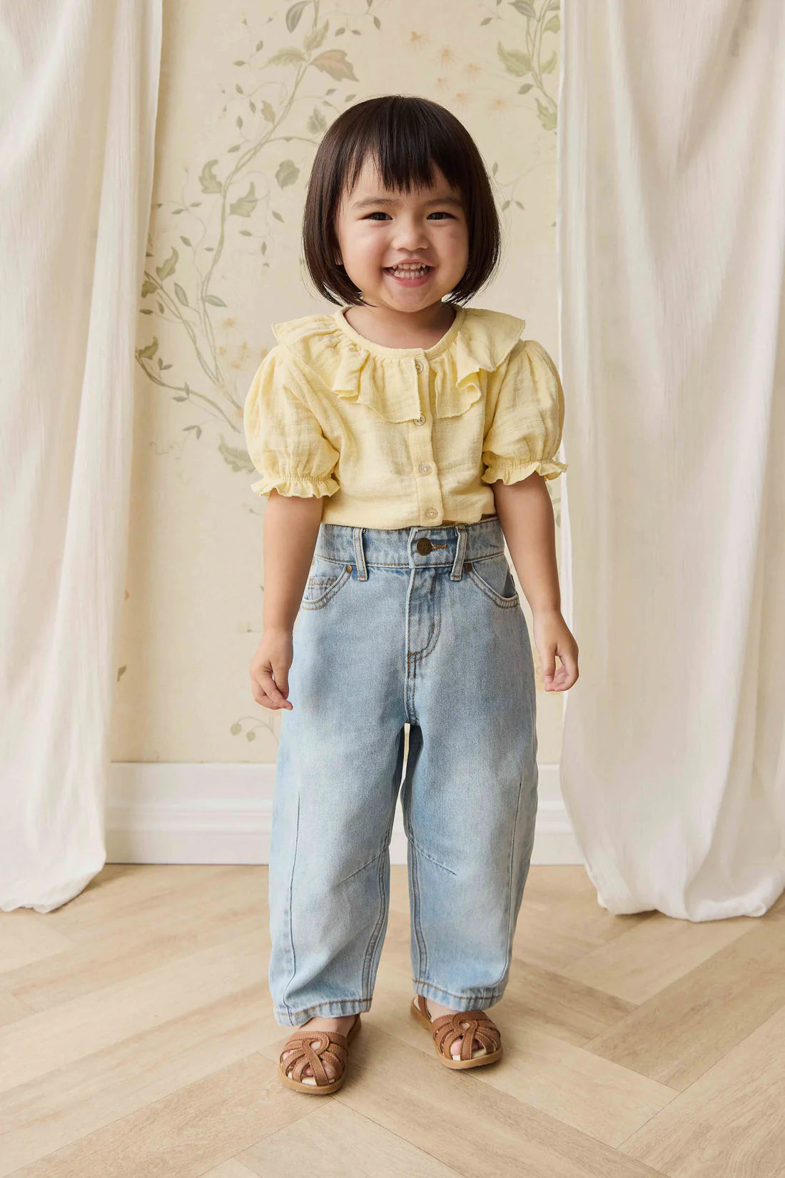 Organic Cotton Muslin Alora Top - Sunshine | Jamie Kay