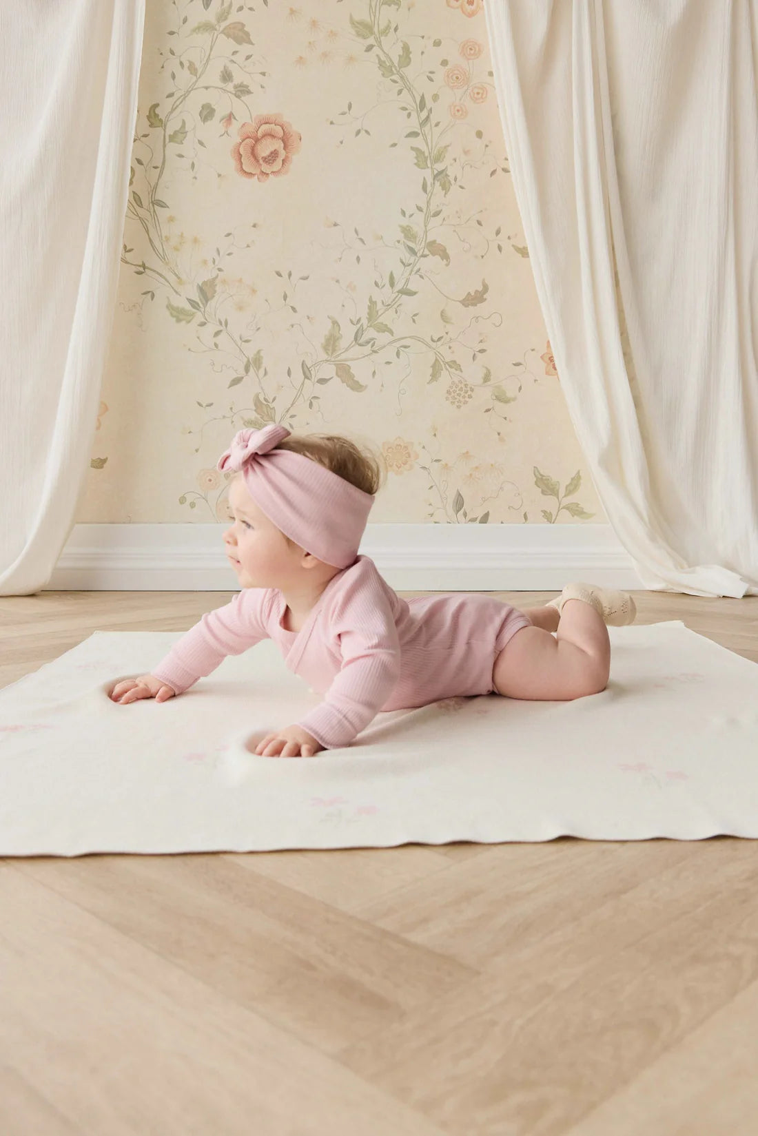 Organic Cotton Modal Marina Long Sleeve Bodysuit - Trinket | Jamie Kay