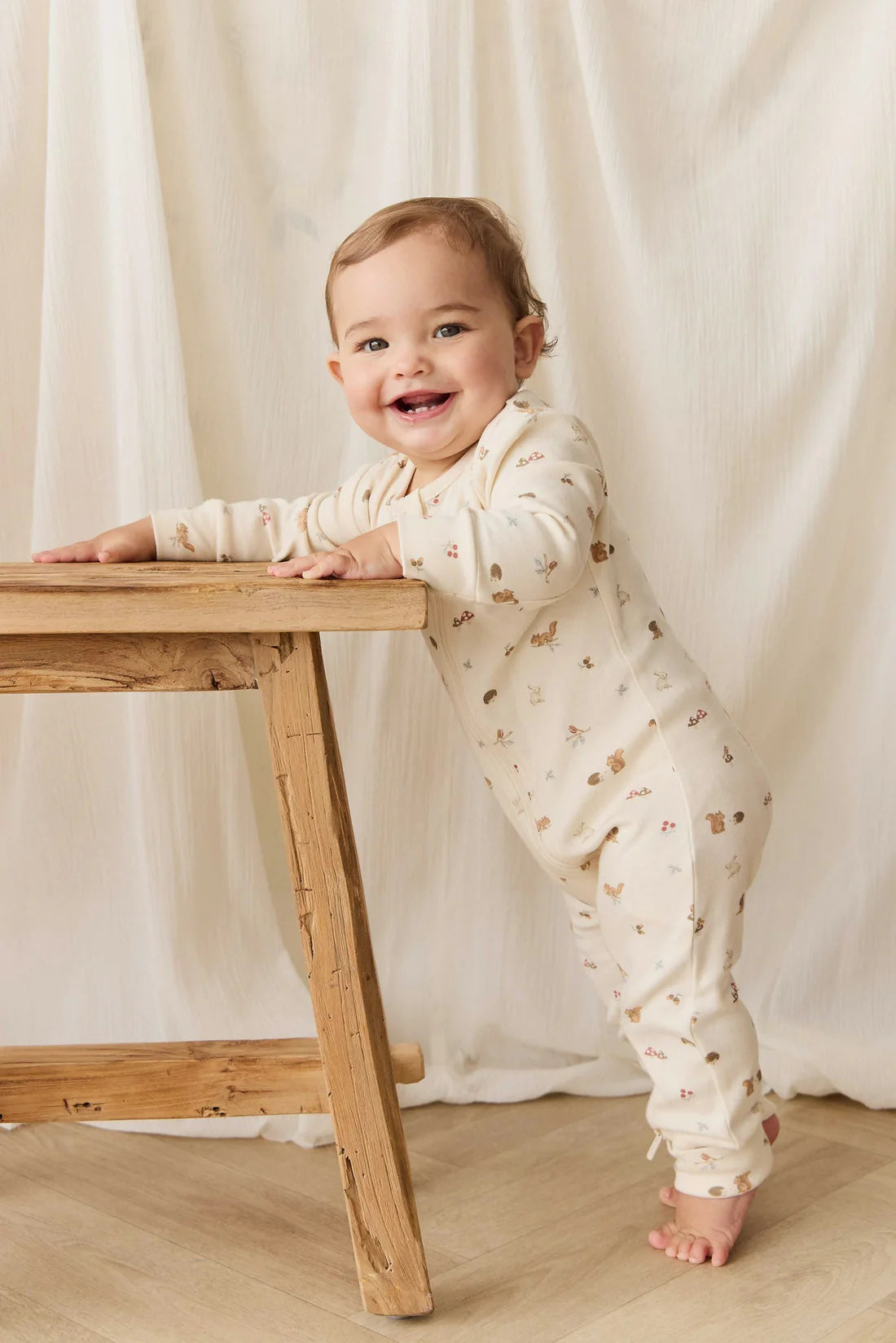Organic Cotton Reese Zip Onepiece | Forest Gathering | Jamie Kay