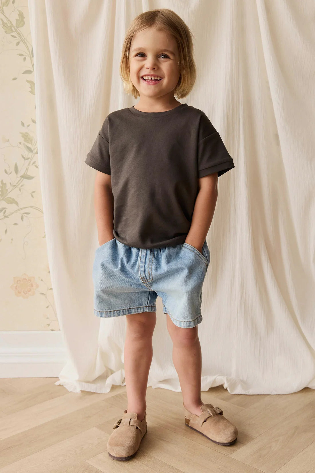 Reid Denim Short |  Antique Blue | Jamie Kay