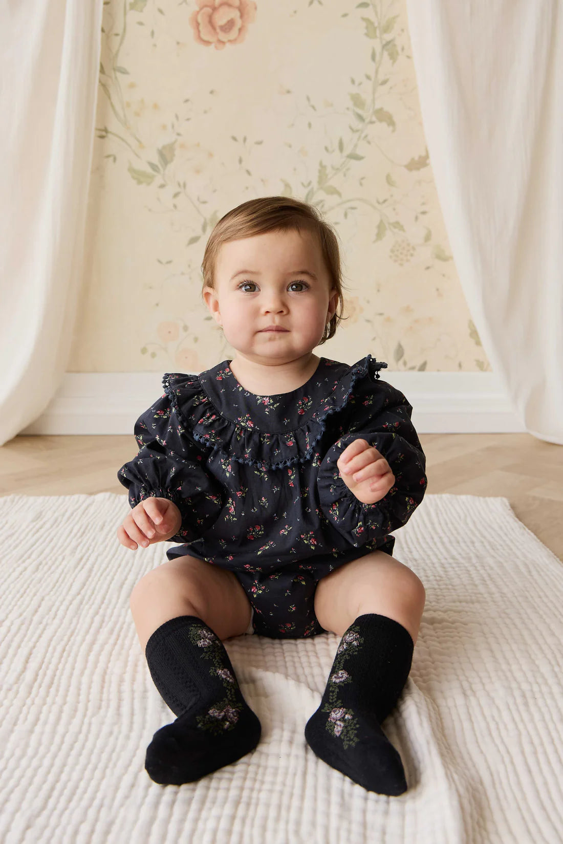 Organic Cotton Malia Playsuit | Bianca Noir | Jamie Kay