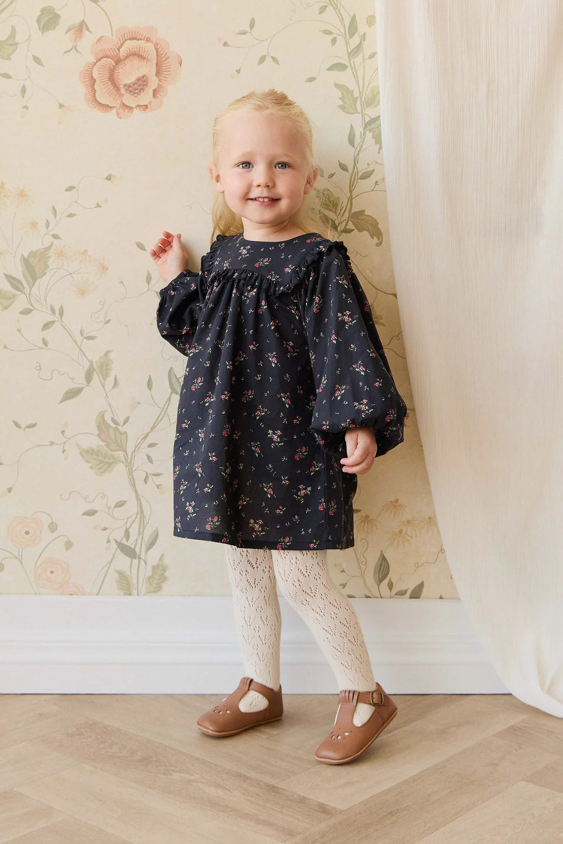 Organic Cotton Amira Dress | Bianca Noir | Jamie Kay