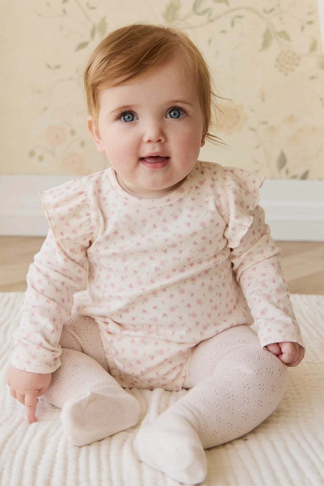 Organic Cotton Kinley Playsuit - Victoria Blush | Jamie Kay