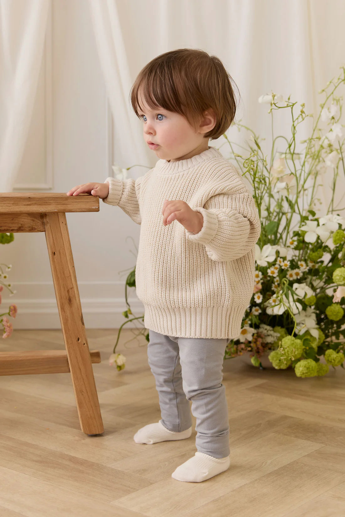 Johan Knit Jumper - Vanilla | Jamie Kay