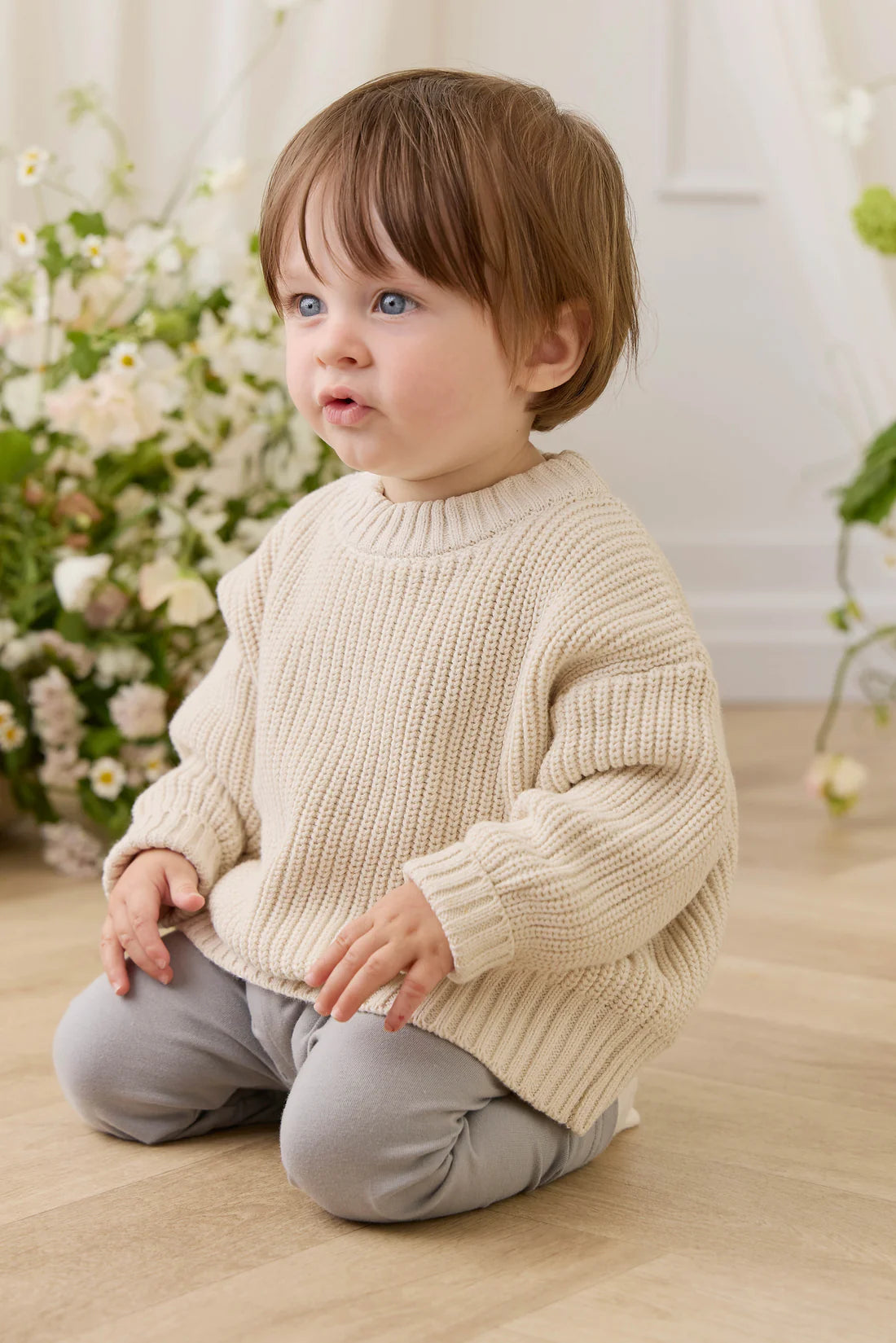 Johan Knit Jumper - Vanilla | Jamie Kay