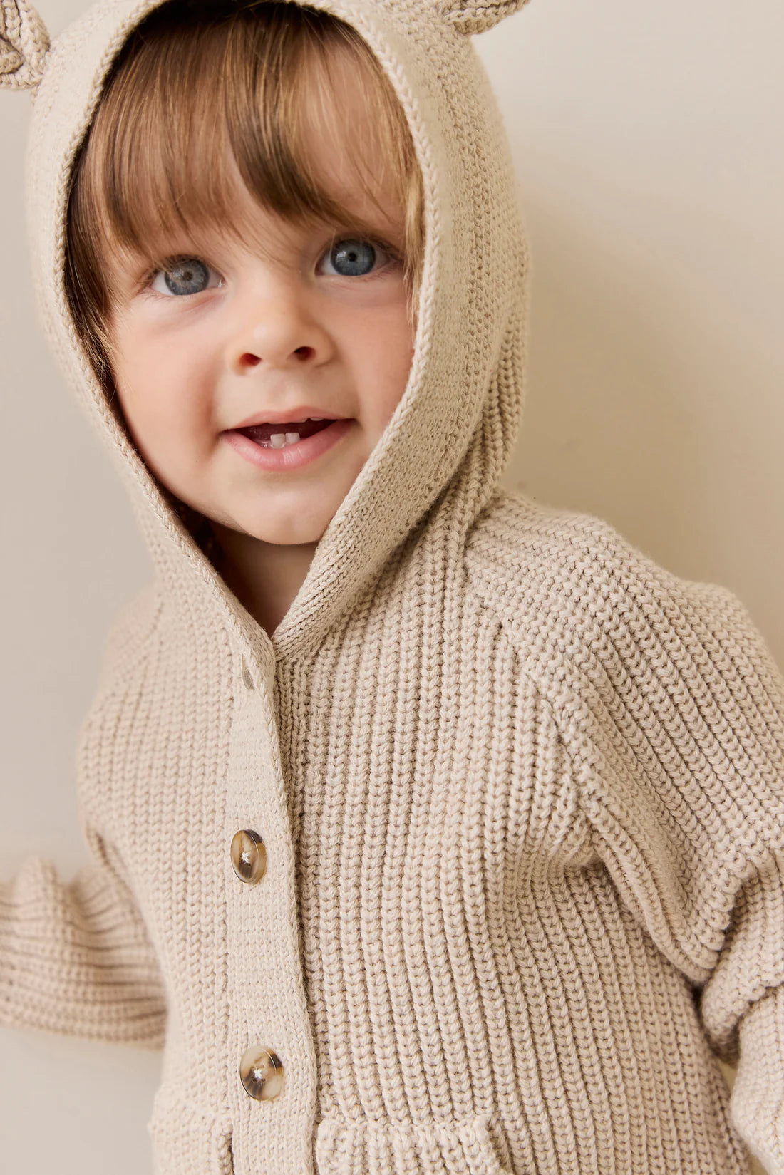 Sebastian Knitted Cardigan | Oatmeal Marle | Jamie Kay