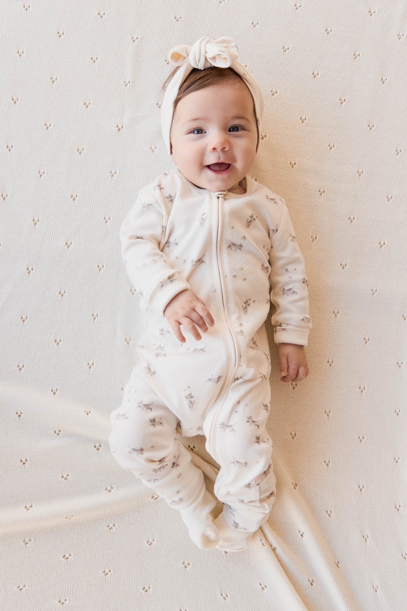 Organic Cotton Frankie Onepiece - Playful Kittens | Jamie Kay