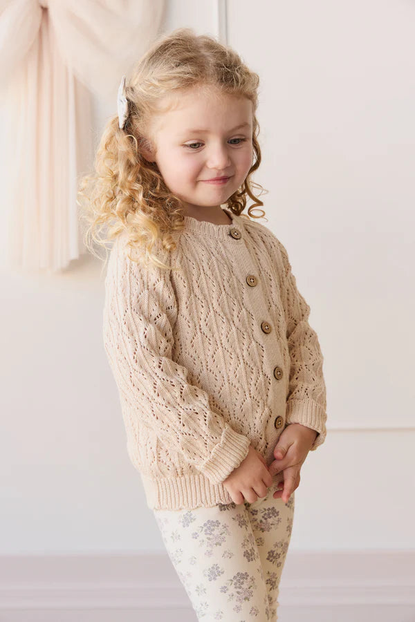 Livvy Cardigan - Light Oatmeal Marle | Jamie Kay