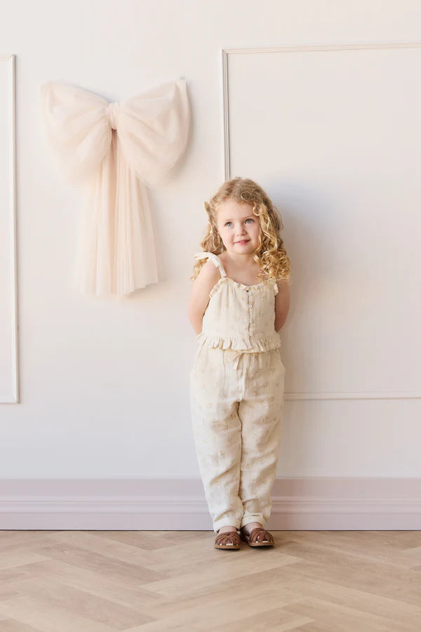 Organic Cotton Muslin Cordelia Pant - Pauline Chamomile | Jamie Kay